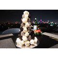 30cm Black & White Strawberry Tower (Medium)