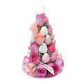 25cm Pearl Pink Ombre Strawberry Tower (Small)