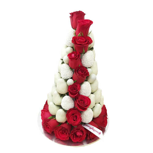 30cm Classic Red Couture Strawberry Tower