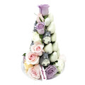 25cm Totoro x Pastel Mix Rose Strawberry Tower (Small)