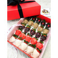 25pcs Valentine Design Chocolate Strawberries Gift Box 